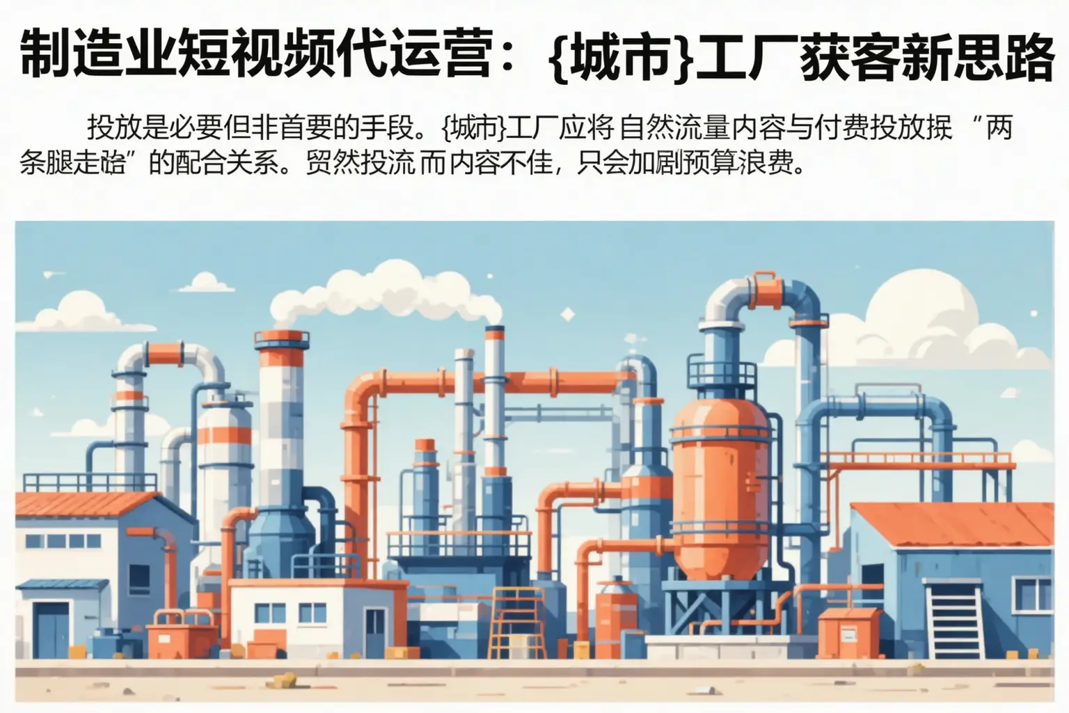 制造业短视频代运营:宜宾工厂获客新思路