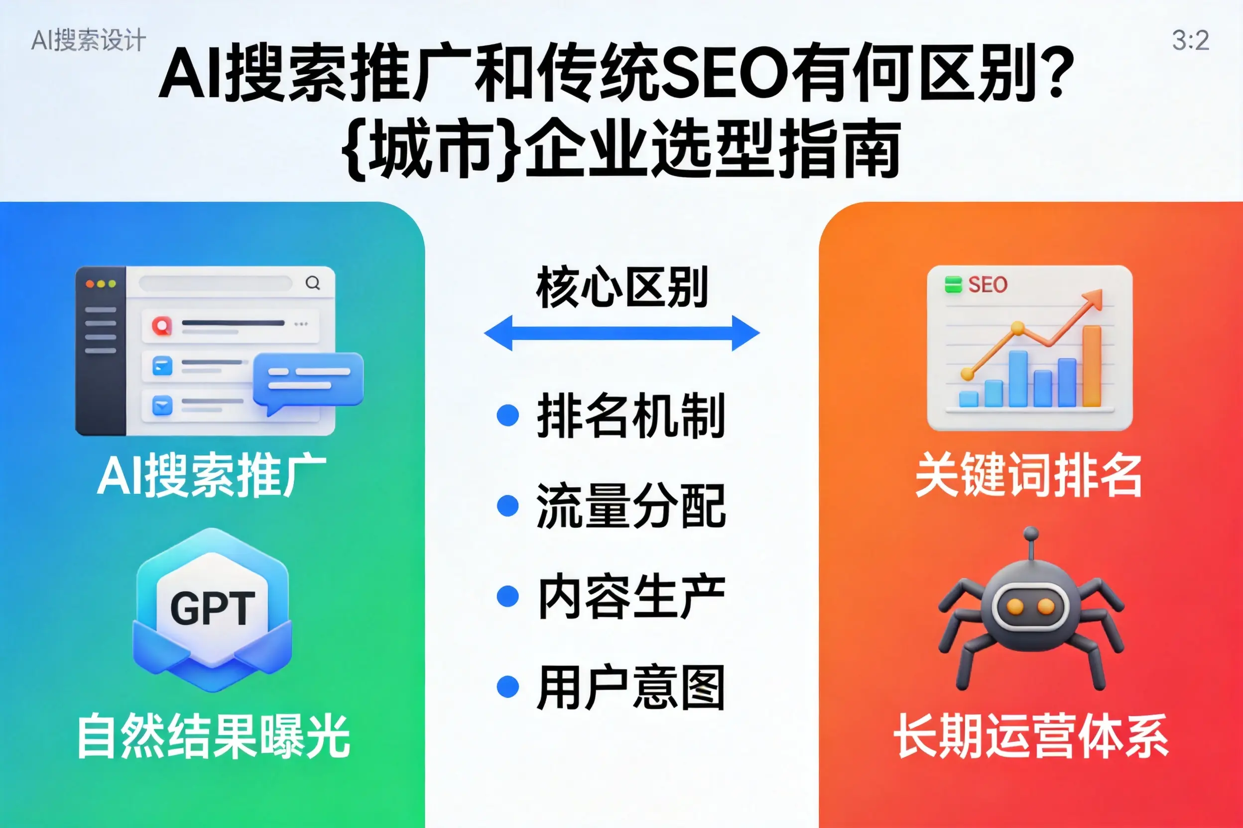 AI搜索推广和传统SEO有何区别?宜宾企业选型指南