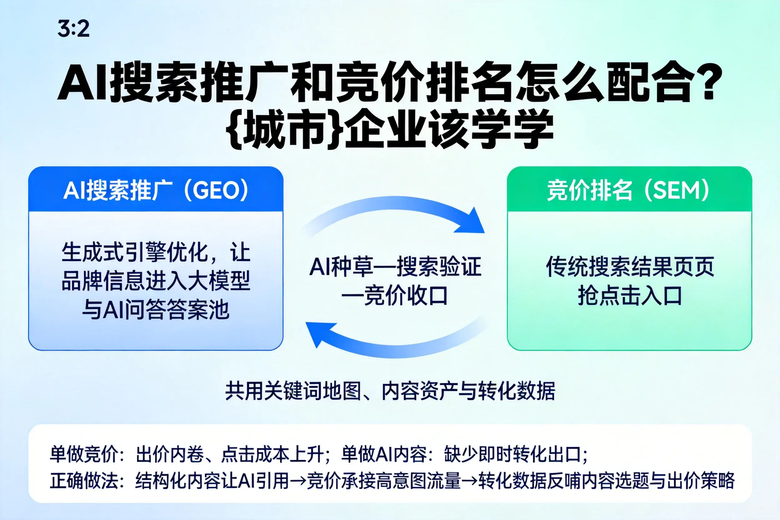AI搜索推广和竞价排名怎么配合?宜宾企业该学学