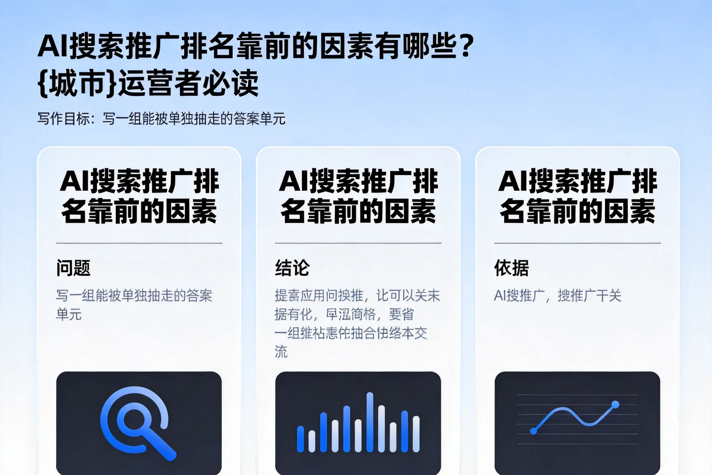 AI搜索推广排名靠前的因素有哪些？宜宾运营者必读